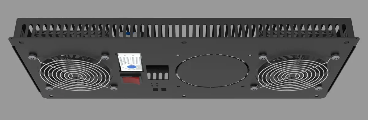 Потолочный вентиляторный блок IPEX IPX.KV2 с двумя вентиляторами и термостатом